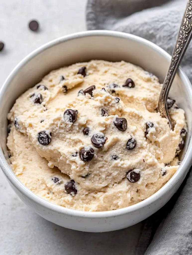 Cottage Cheese Cookie Dough: A Creamy, Guilt-Free Treat You’ll Crave 4 Cottage cheese cookie dough in a bowl