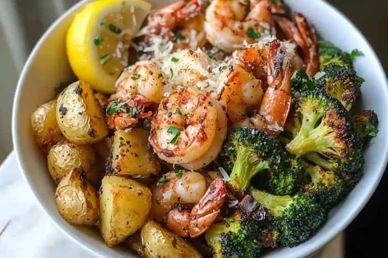 Parmesan Crusted Shrimp Recipe with Crispy Potatoes 2 Parmesan Crusted Shrimp