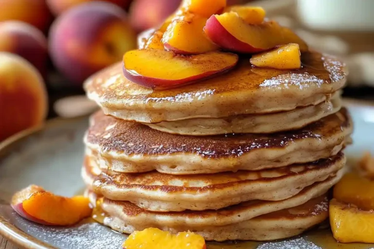 Cinnamon Peach Pancakes Made Easy in 25 Minutes 2 Cinnamon Peach Pancakes