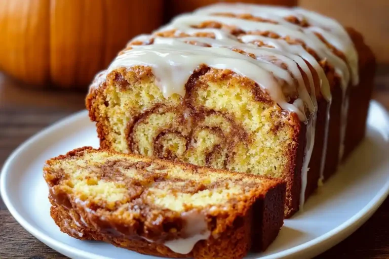 Cinnamon Roll Pumpkin Bread