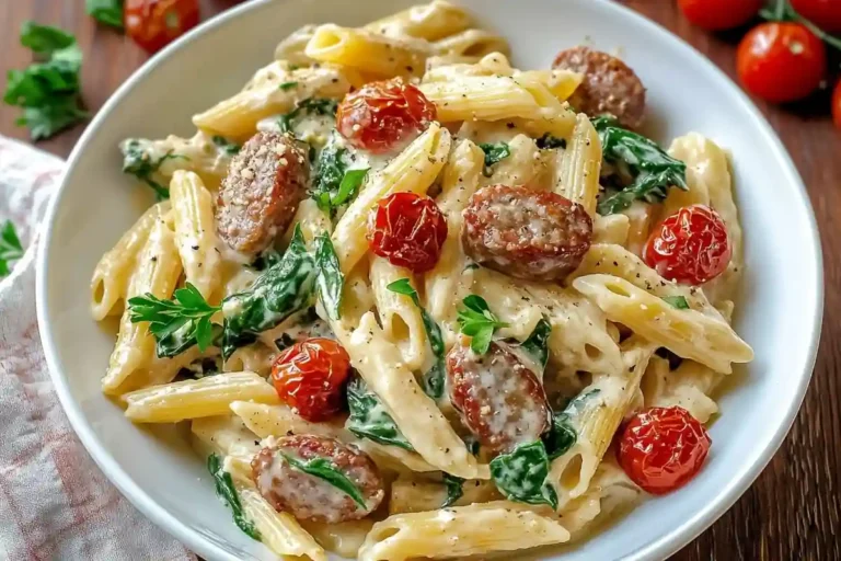 Creamy Sausage Pasta Recipe You'll Make on Repeat 2 Creamy Sausage Pasta