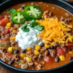 Ground Beef Enchilada Soup