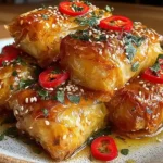 Oven Fried Feta Rolls with Chili Honey Crunch 3 Oven Fried Feta Rolls