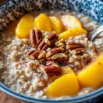 Overnight Peach Cobbler Oatmeal is Pure Morning Bliss 3 Overnight Peach Cobbler Oatmeal
