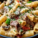 Philly Cheesesteak Pasta