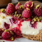 Raspberry Pistachio Cheesecake