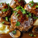 Salisbury Steak Meatballs Made Easy in Slow Cooker 3 Salisbury Steak Meatballs