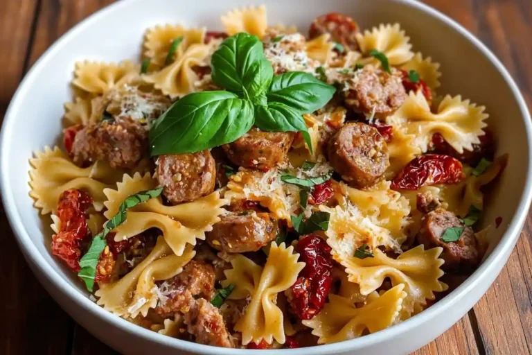 Sausage Bow Tie Pasta