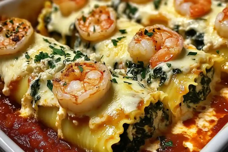 Shrimp Stuffed Pasta Rolls