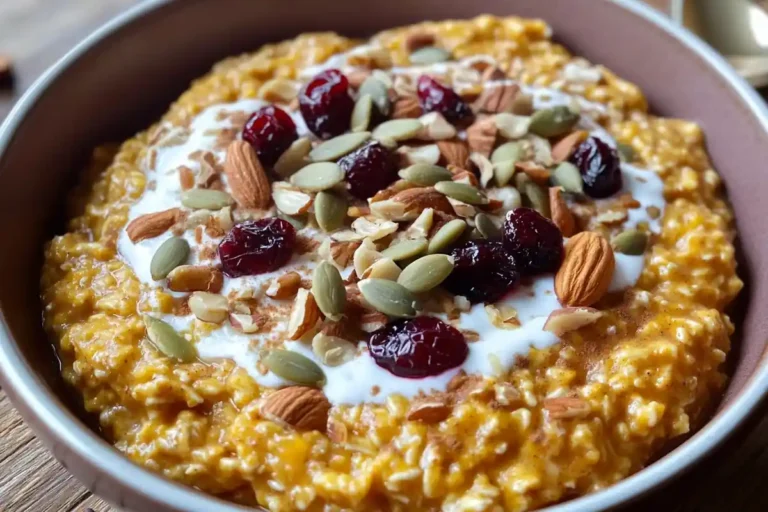 Warm Spiced Pumpkin Oatmeal for a Cozy Fall Morning 2 Warm Spiced Pumpkin Oatmeal
