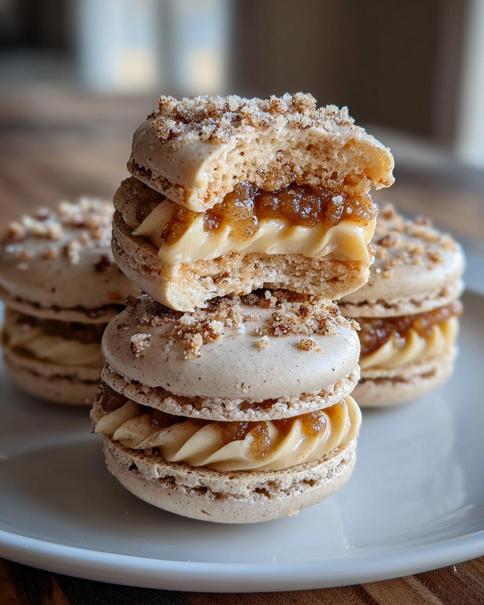 Apple Pie Macarons - detail 2