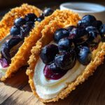 Blueberry Cheesecake Tacos