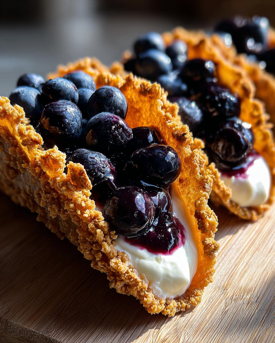 Blueberry Cheesecake Tacos - detail 2