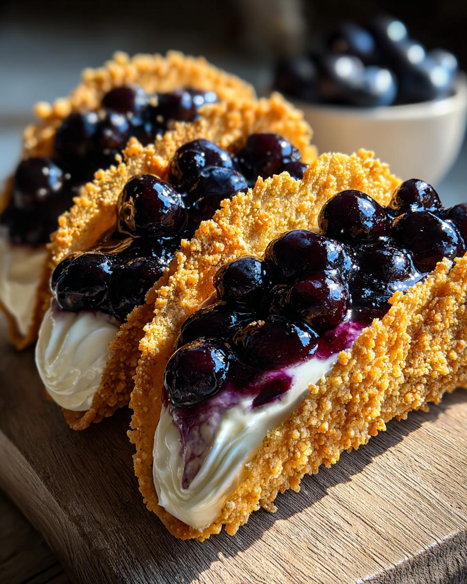 Blueberry Cheesecake Tacos - detail 3