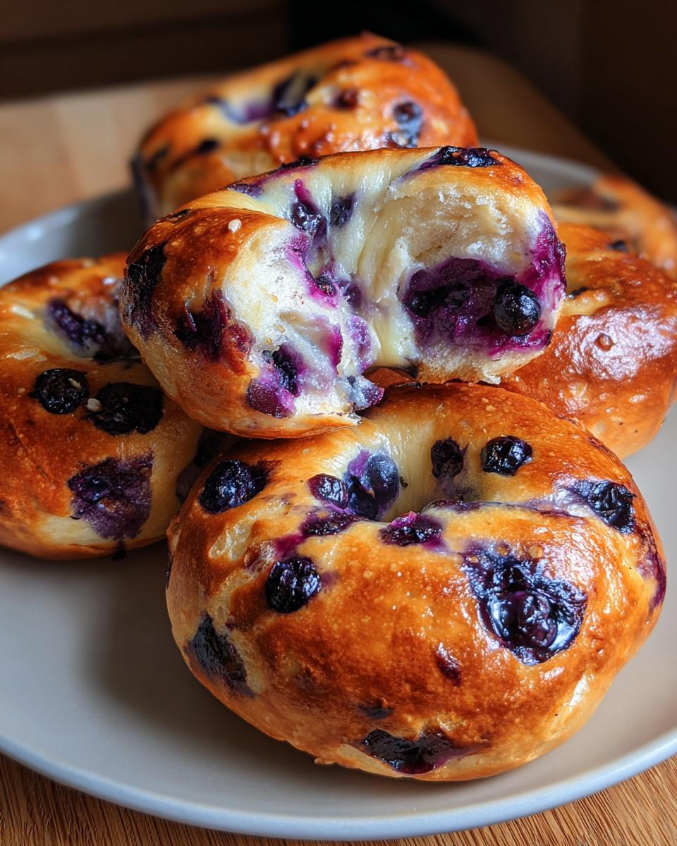 Blueberry Greek Yogurt Bagels - detail 1