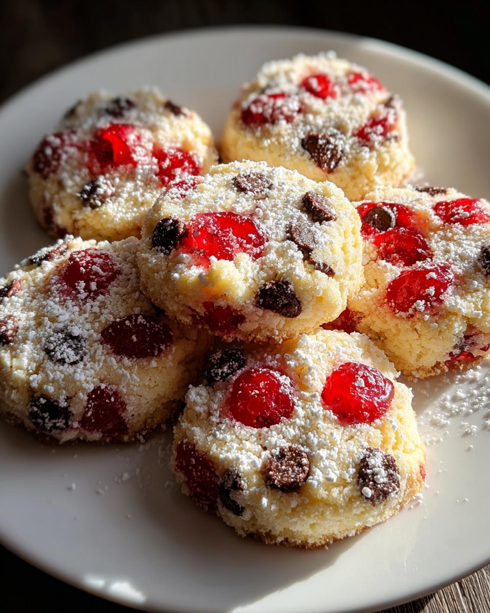 Cherry Shortbread Cookies - detail 2
