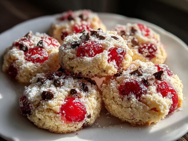 Cherry Shortbread Cookies