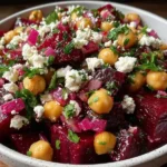 Chickpea Beet Feta Salad