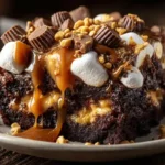 Chocolate Peanut Butter Dump Cake