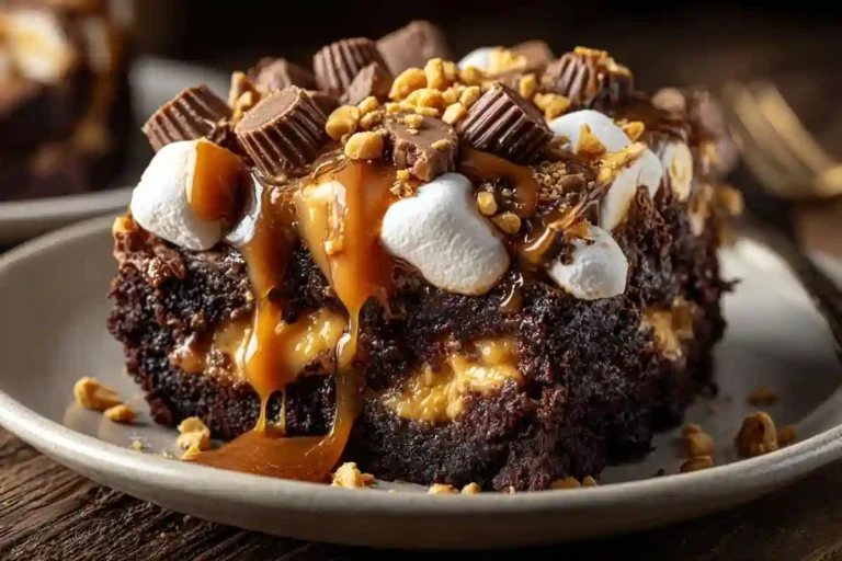 Chocolate Peanut Butter Dump Cake