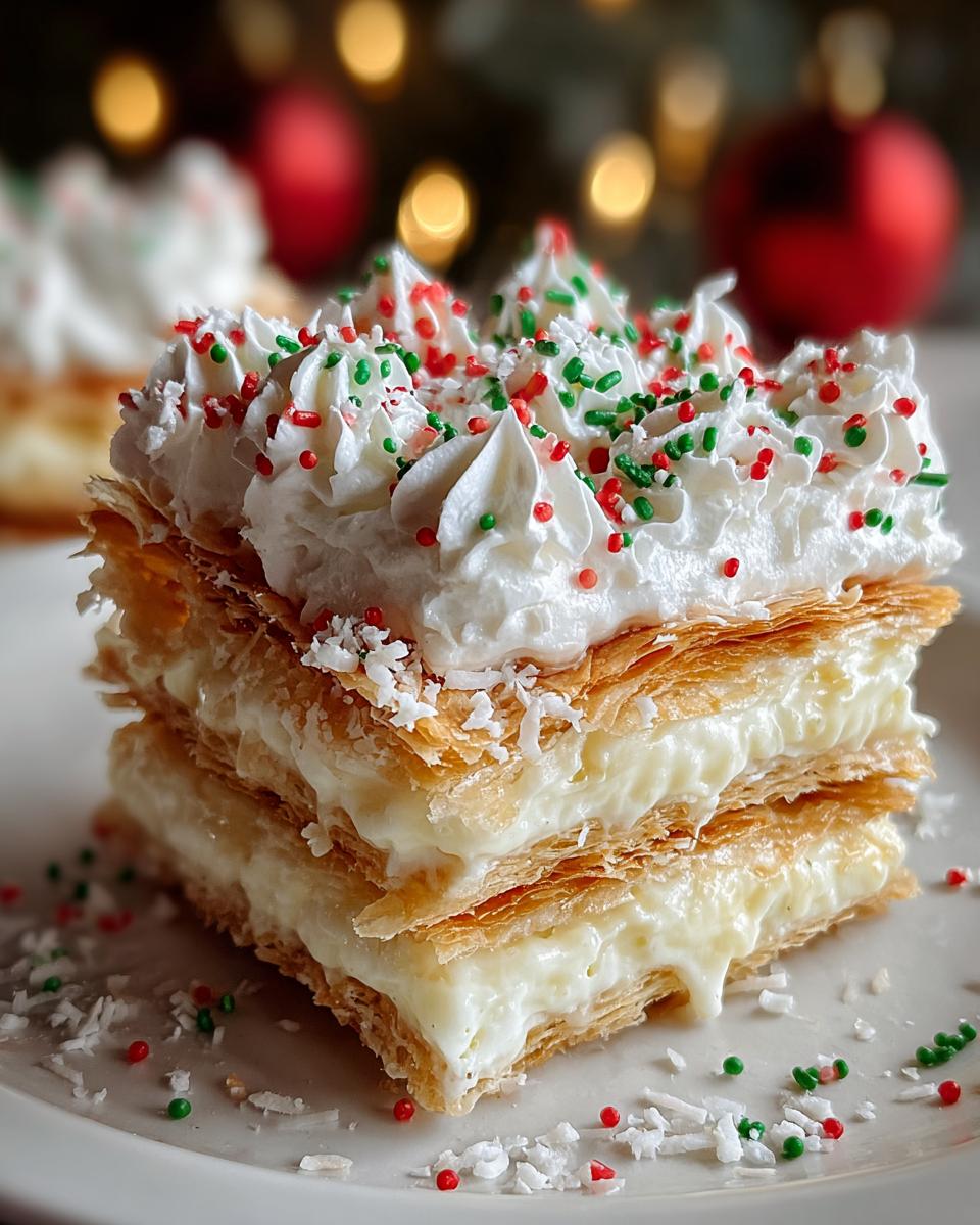 Christmas Coconut Dessert Lasagna - detail 2