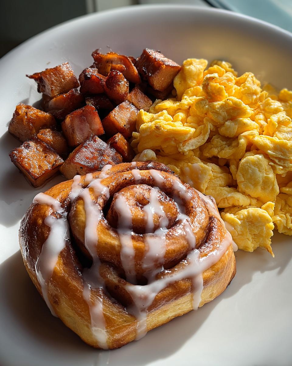 20-Minute Cinnamon Roll Sausage Breakfast - Sweet & Salty Bliss 5 Cinnamon Roll Sausage Breakfast - detail 1