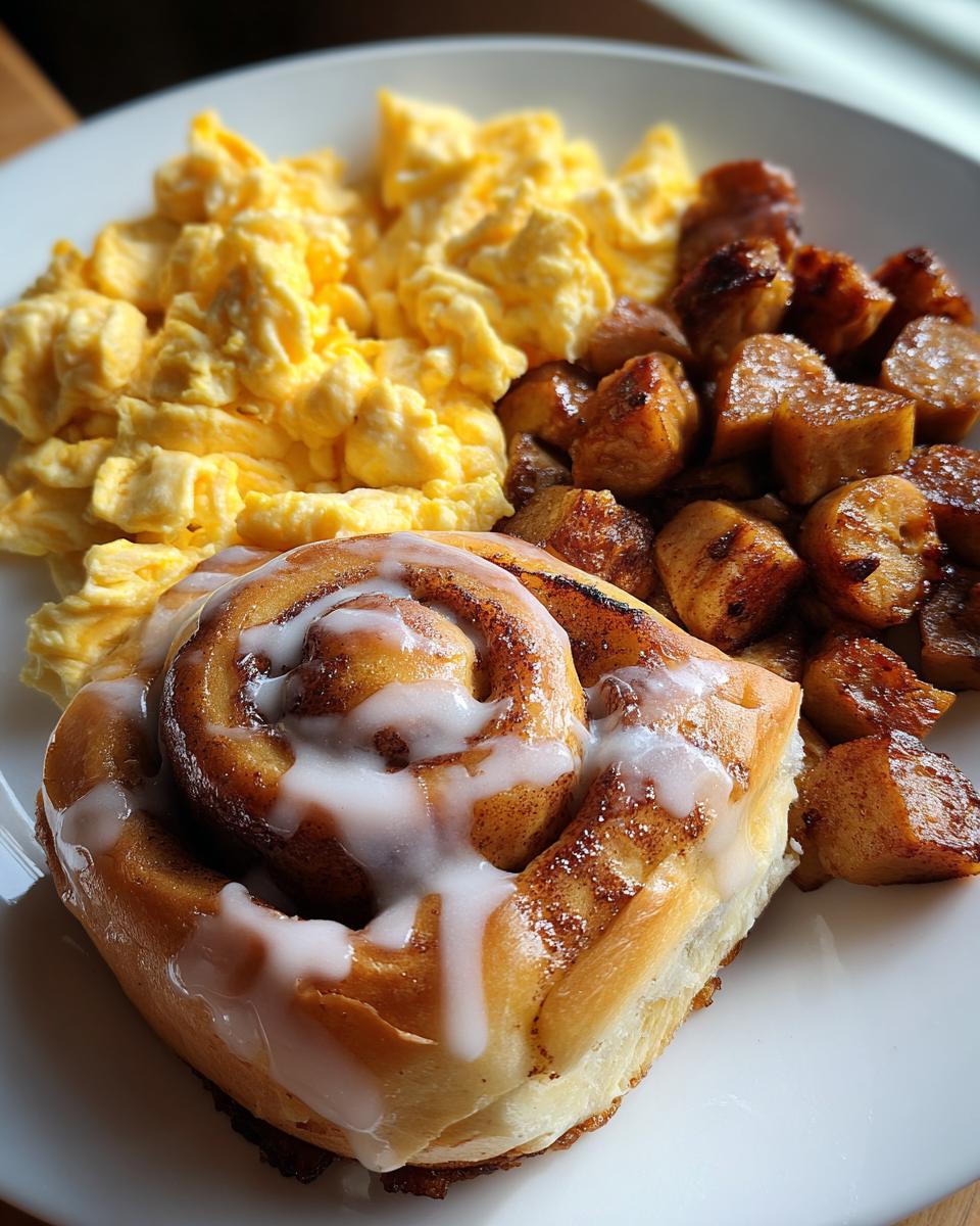 20-Minute Cinnamon Roll Sausage Breakfast - Sweet & Salty Bliss 6 Cinnamon Roll Sausage Breakfast - detail 2