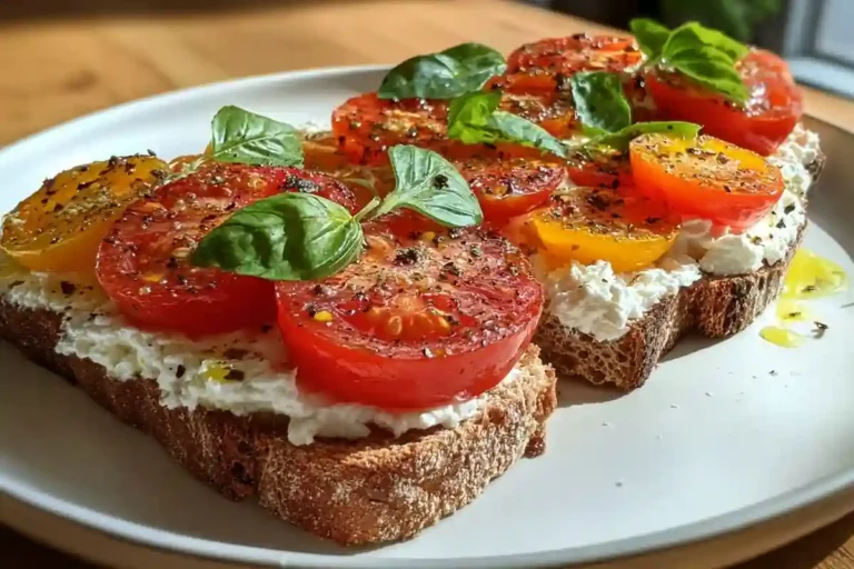 Cottage Cheese Tomato Toast Made Easy in 7 Minutes 2 Cottage Cheese Tomato Toast