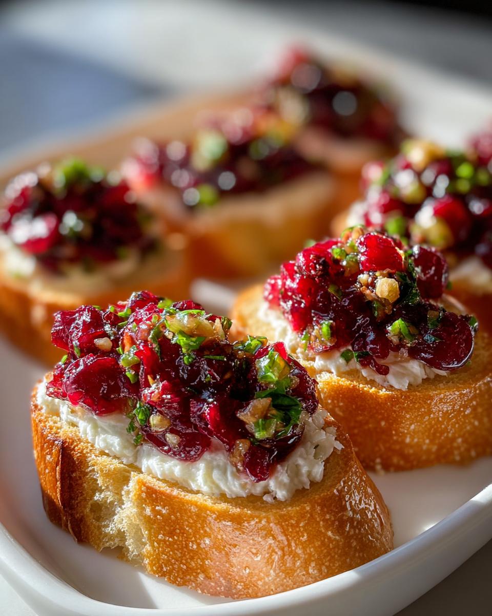 Cranberry Jalapeño Crostini - detail 1