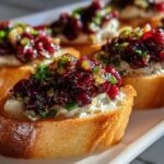 Cranberry Jalapeño Crostini