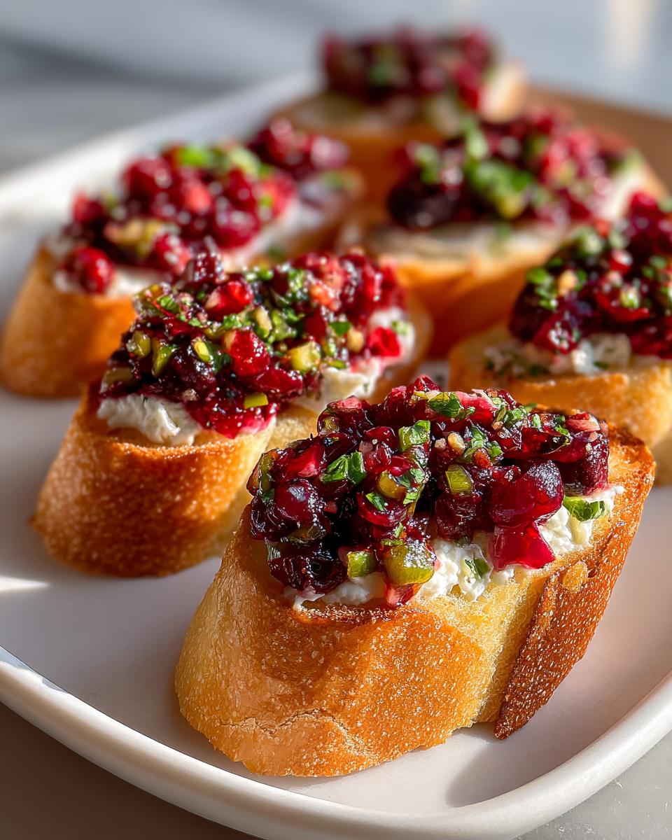 Cranberry Jalapeño Crostini - detail 2