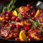 Cranberry Orange Chicken Thighs