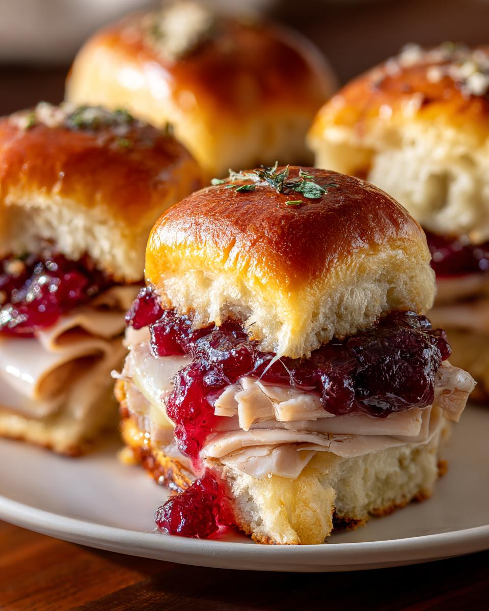 Cranberry Turkey Sliders - detail 1