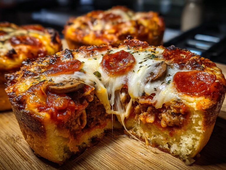 Irresistible 8-Minute Deep Dish Pizza Cupcakes You'll Crave 4 Deep Dish Pizza Cupcakes