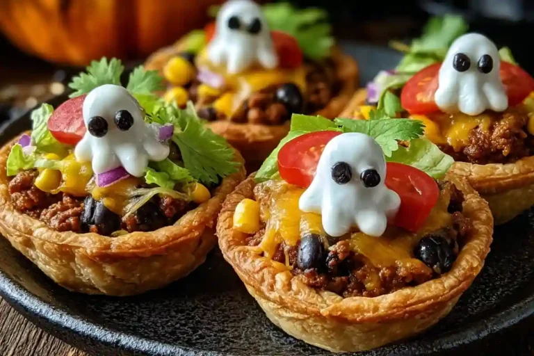 Mini Taco Pie Halloween