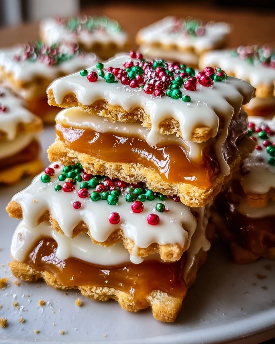 No Bake Caramel Ritz Cookies - detail 1