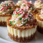No-Bake Mini Christmas Cheesecakes