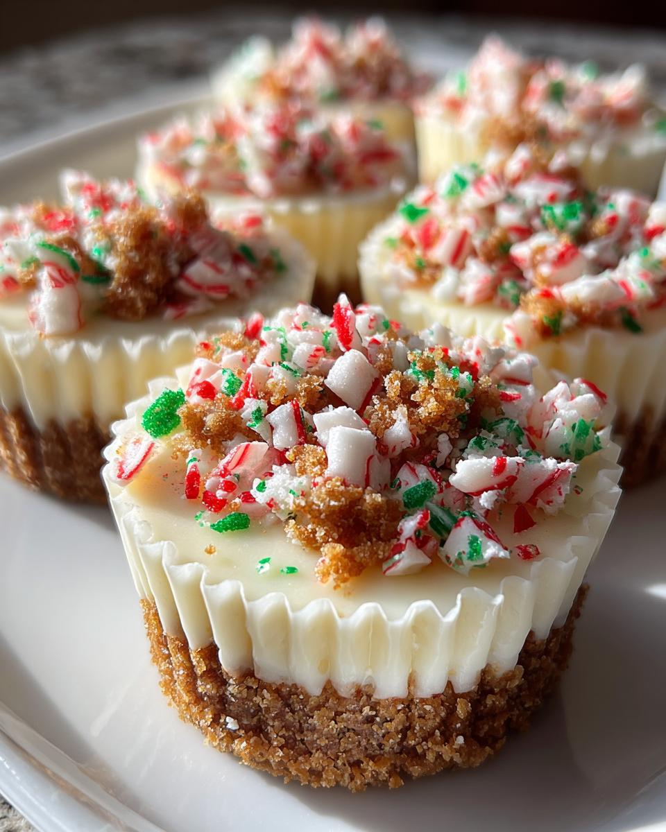 Tantalizing No-Bake Mini Christmas Cheesecakes in 3 Hours Flat 6 No-Bake Mini Christmas Cheesecakes - detail 2