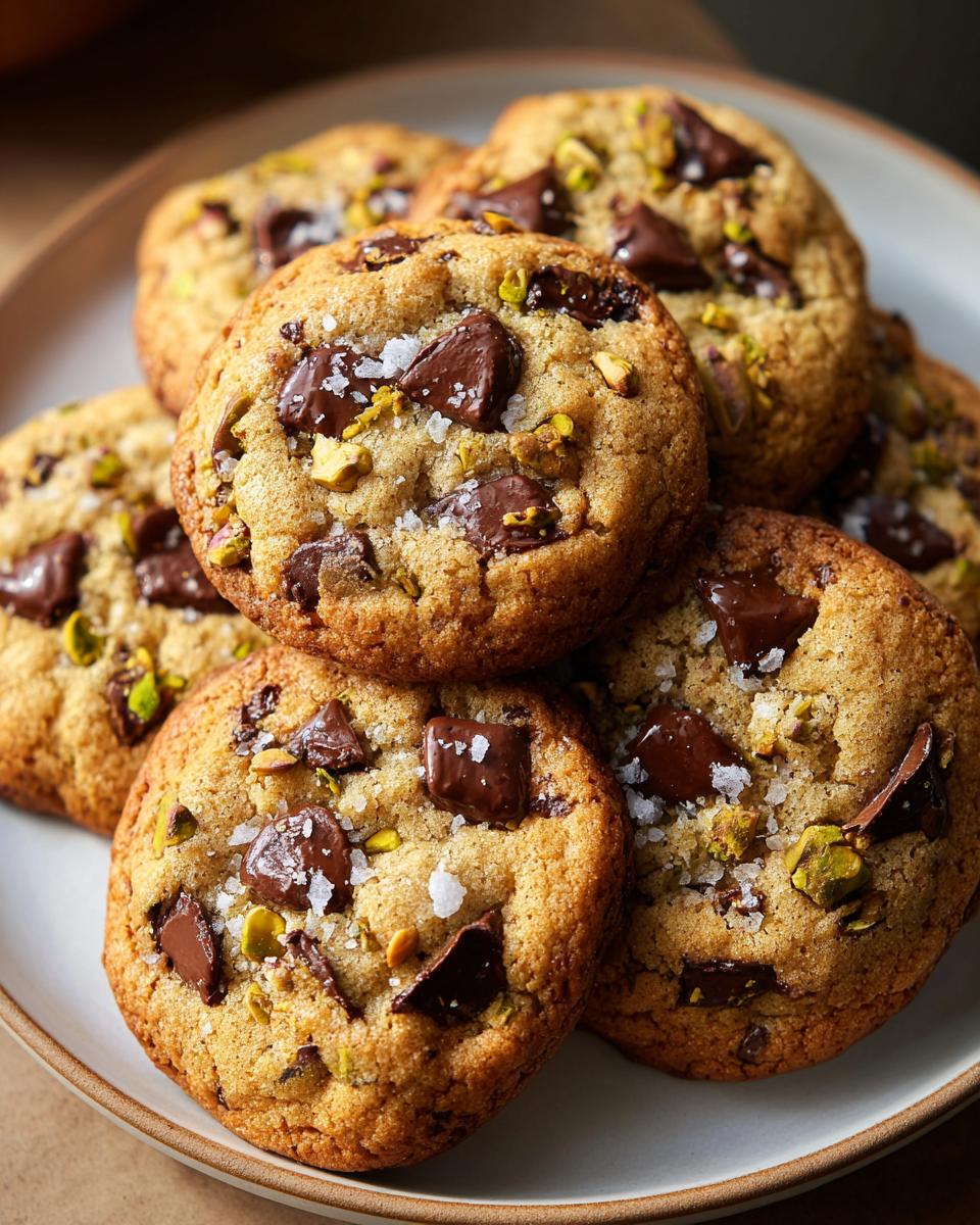 5-Star Pistachio Chocolate Chip Cookies - Irresistible Crunch! 6 Pistachio Chocolate Chip Cookies - detail 2