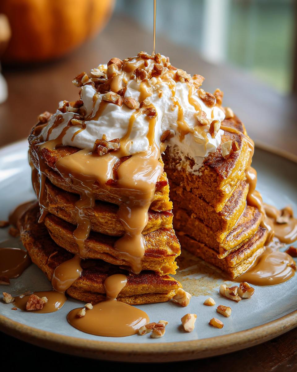 Pumpkin Peanut Butter Pancakes - detail 1