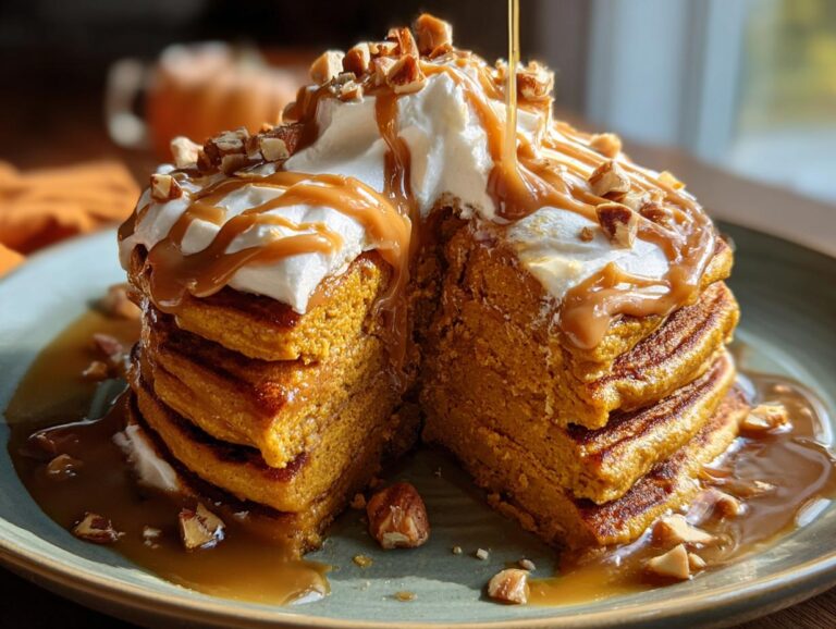 Pumpkin Peanut Butter Pancakes