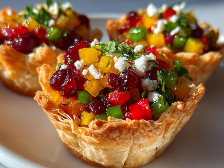 Rainbow Cranberry Tartlets