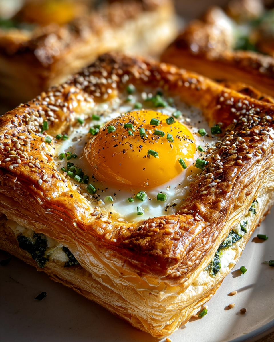 Savory Puff Pastry Eggs - detail 1