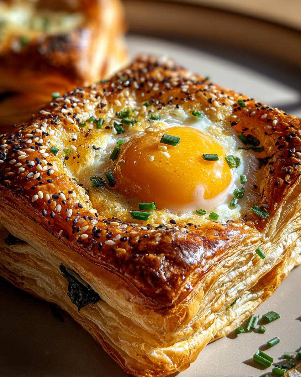 Savory Puff Pastry Eggs - detail 2