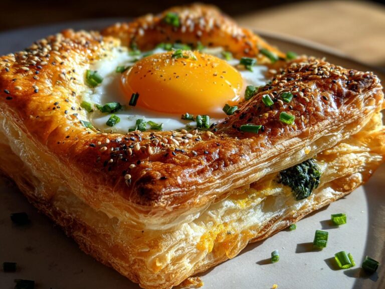 Savory Puff Pastry Eggs