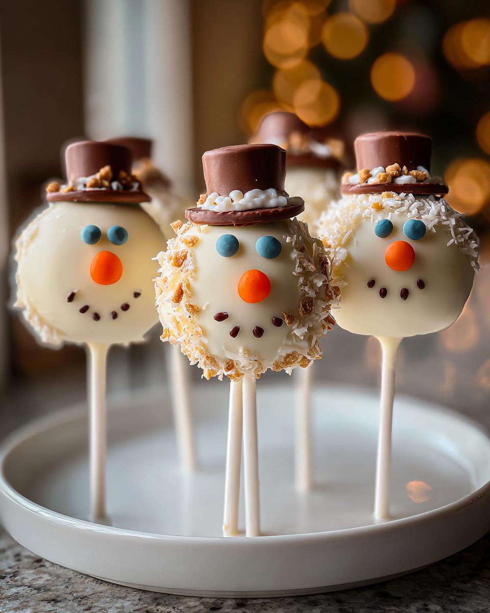 Snowman Cake Pops - detail 2
