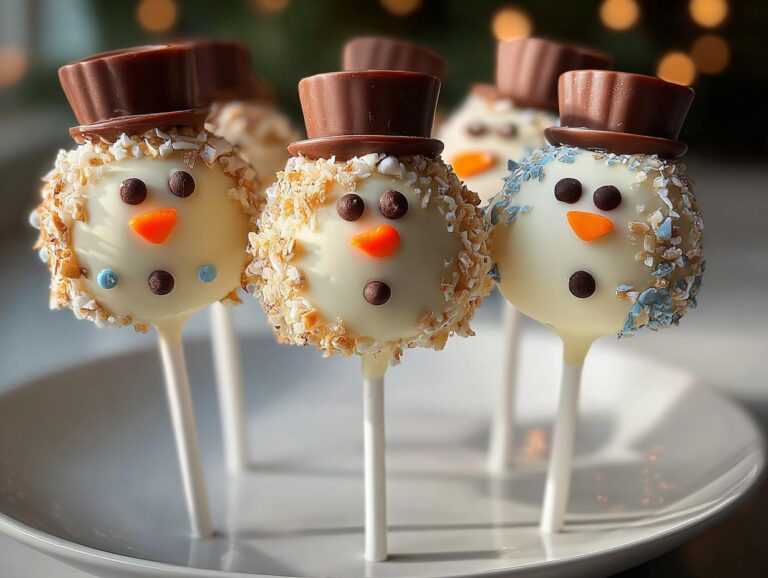 Snowman Cake Pops