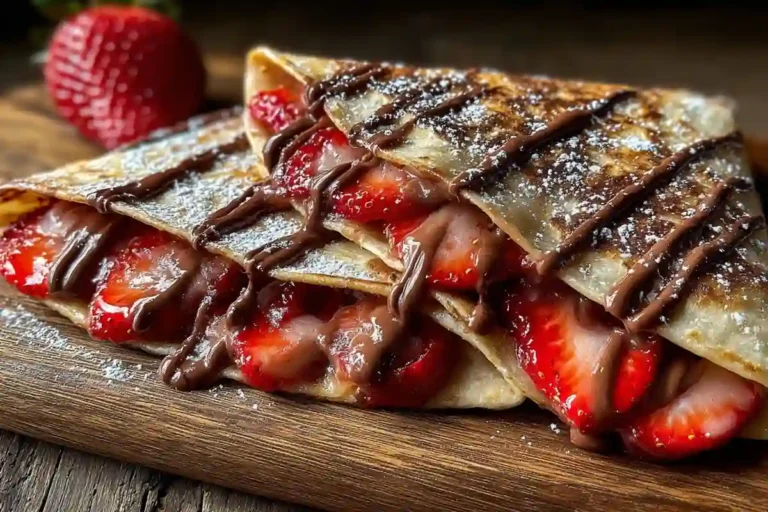 Strawberry Nutella Quesadilla