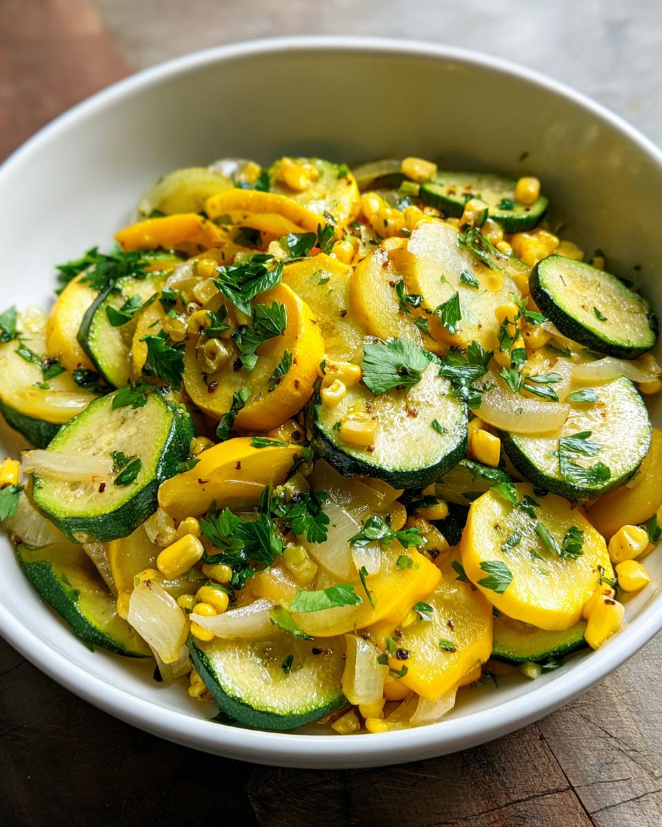 Summer Squash and Corn - detail 2