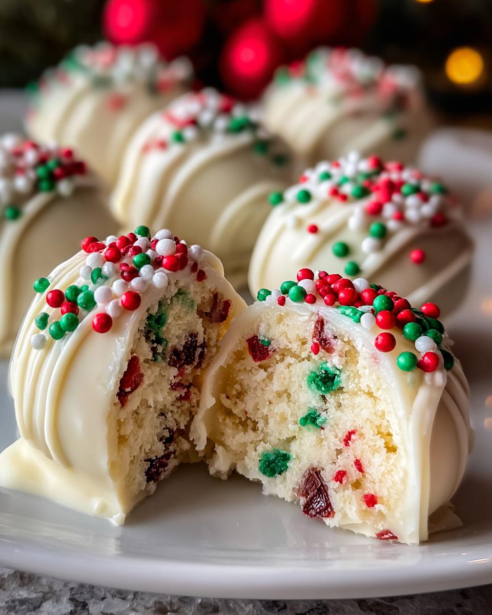 Irresistible Christmas Tree Cake Truffles in Just 5 Steps 6 Christmas Tree Cake Truffles - detail 2
